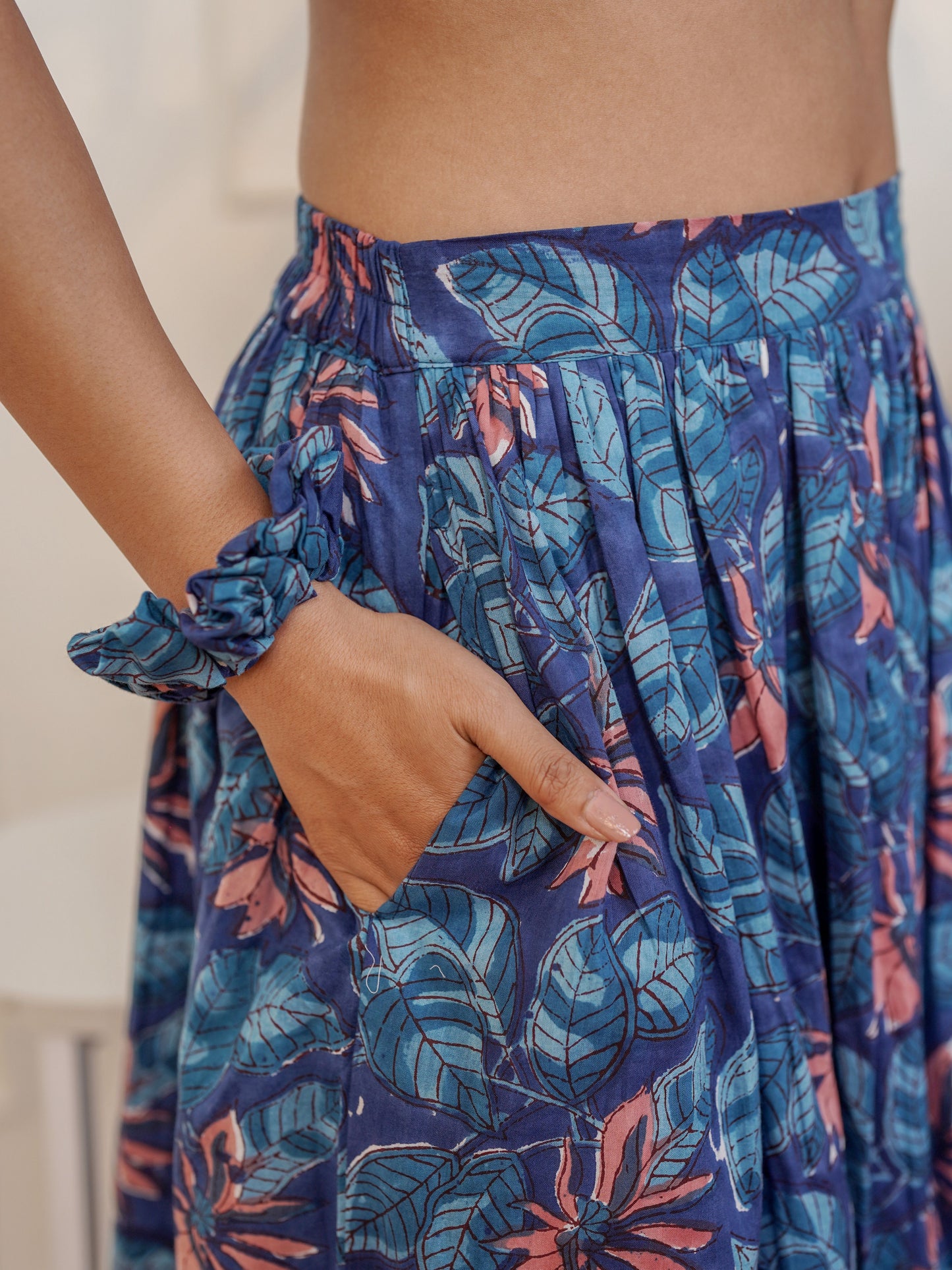Ava Hand Block Printed Bloom Co-Ord Set