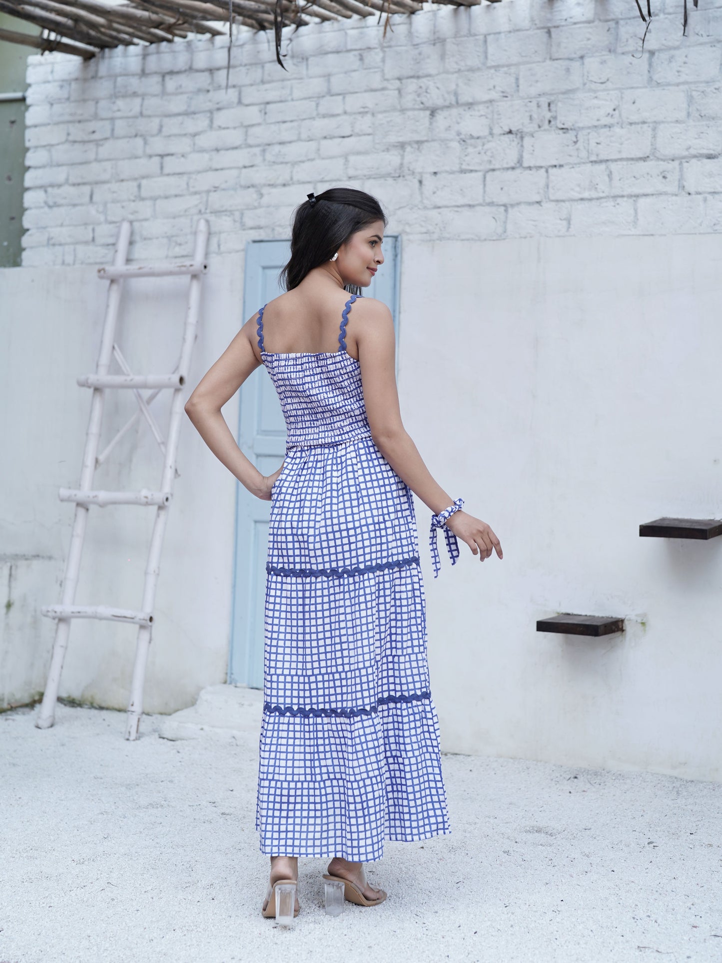 Clara Hand Block Printed Maxi Dress