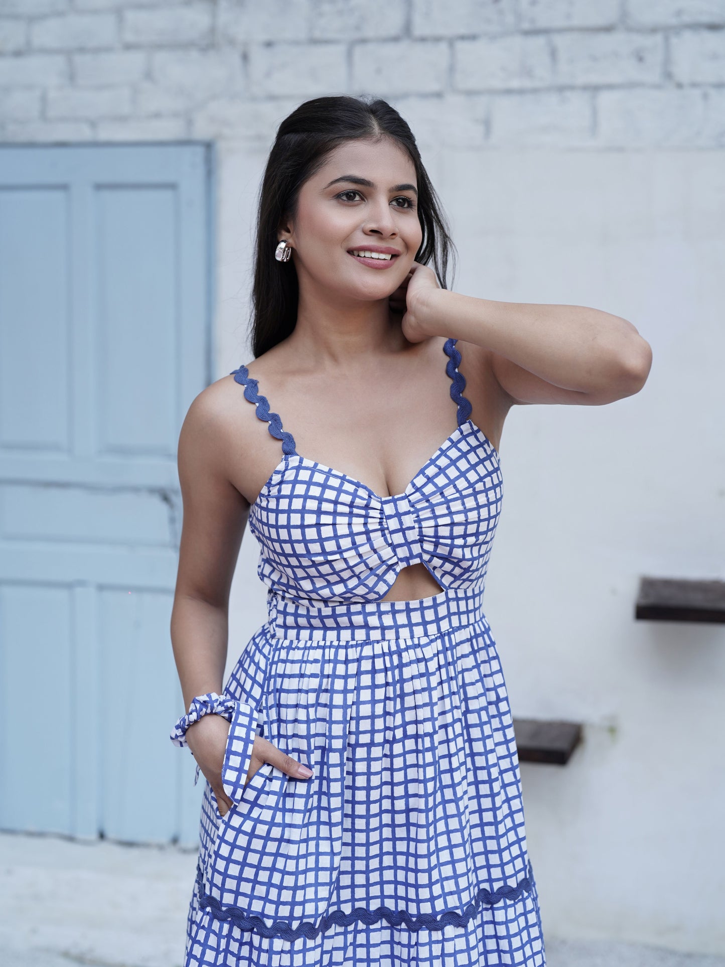 Clara Hand Block Printed Maxi Dress