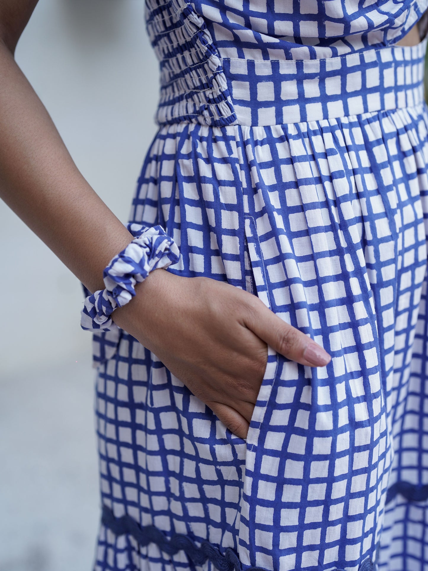 Clara Hand Block Printed Maxi Dress