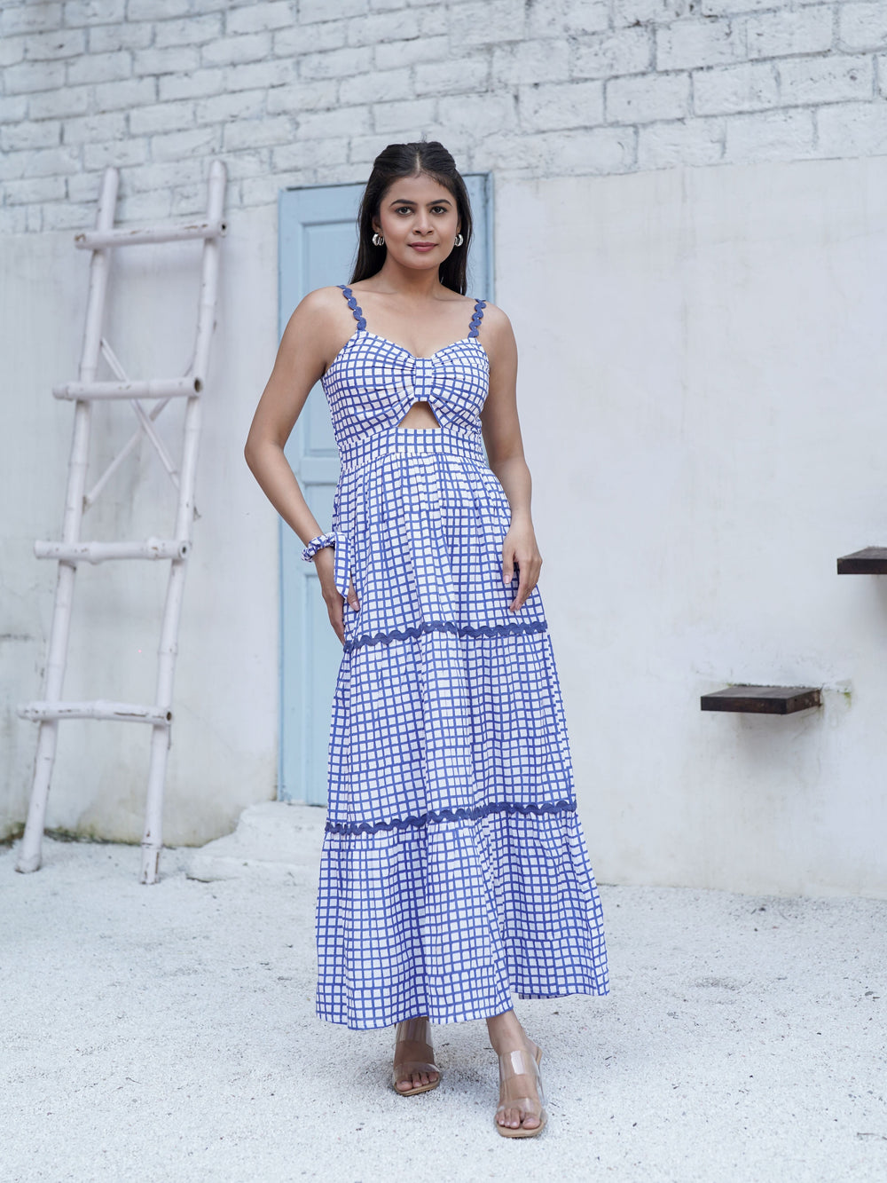 Clara Hand Block Printed Maxi Dress