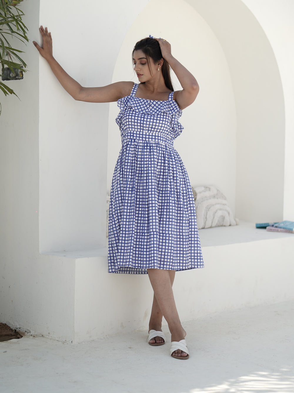 Olivia Handblock Printed Dress