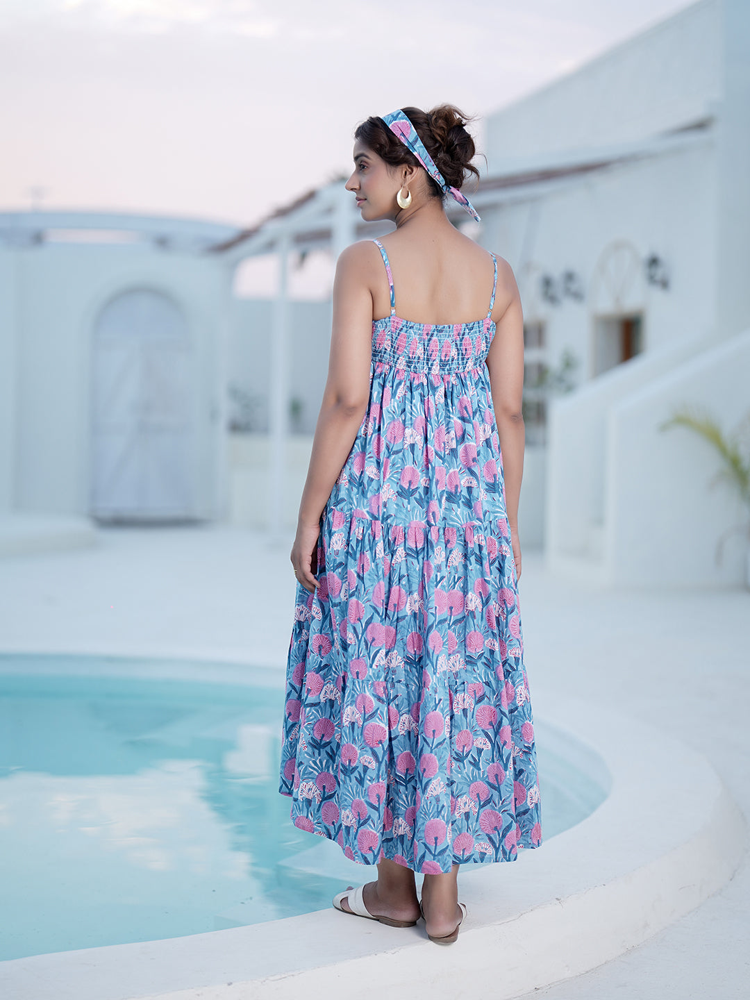 Jasmine Handblock Printed Dress