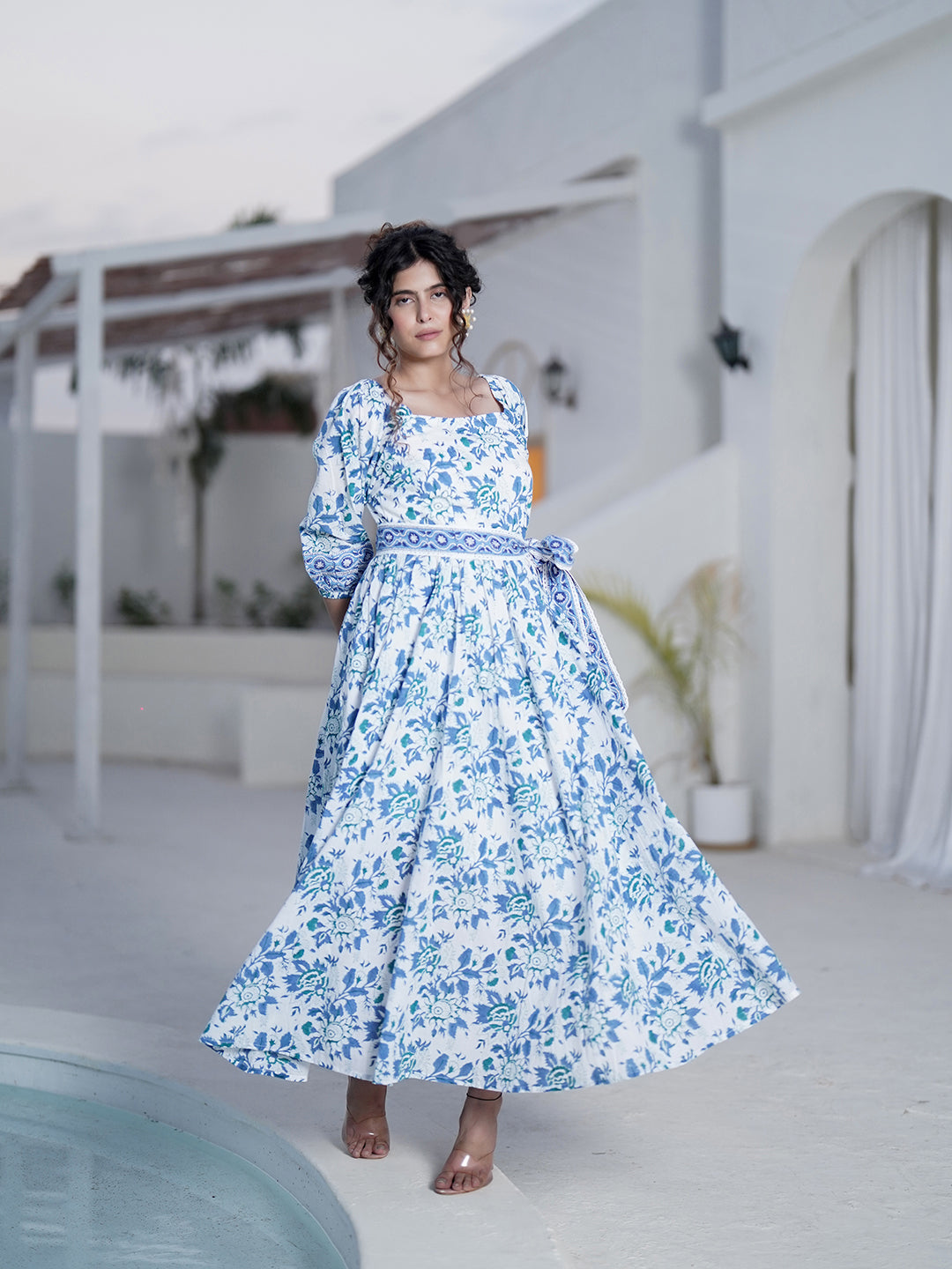 Sofy Handblock Printed long Dress