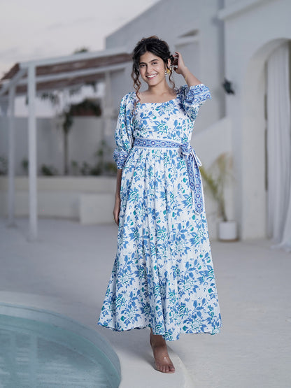 Sofy Handblock Printed long Dress