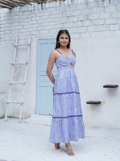 Clara Hand Block Printed Maxi Dress