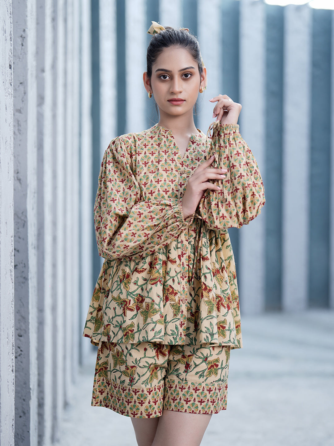 Arianna Hand Block Printed Co-Ord Set