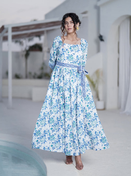 Sofy Hand Block Printed Maxi Dress