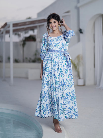 Sofy Hand Block Printed Maxi Dress