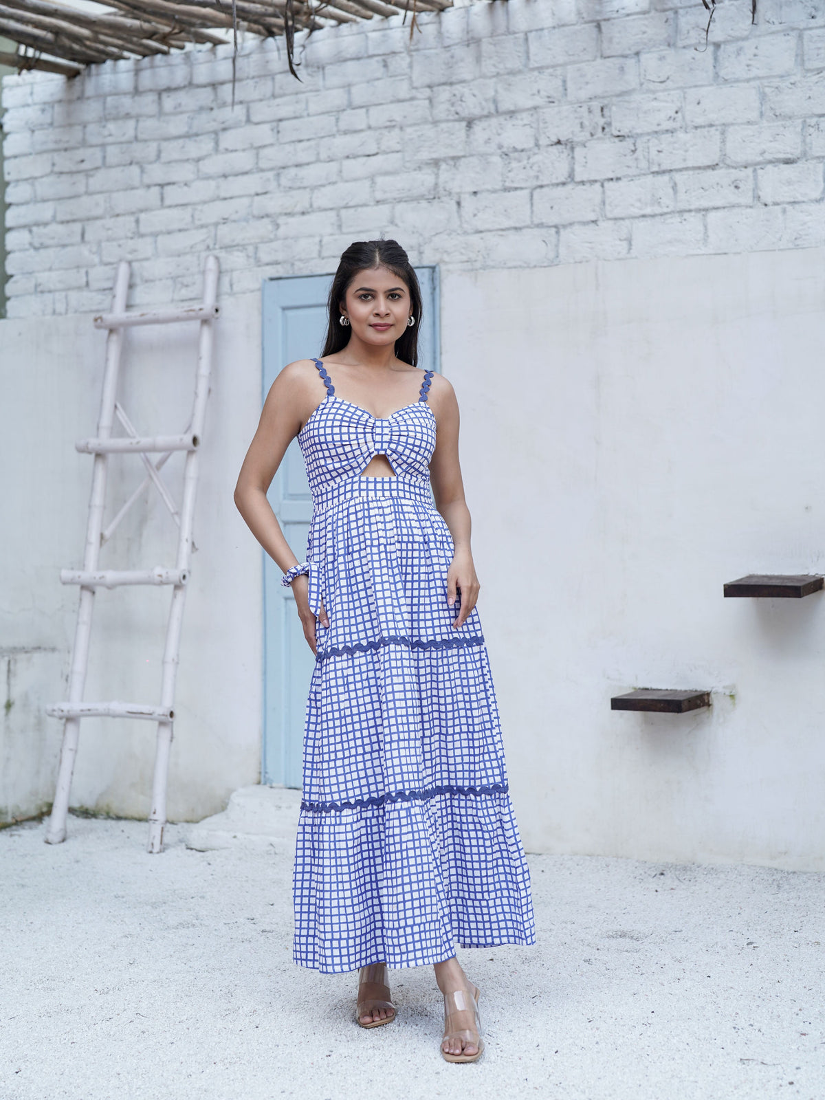 Clara Hand Block Printed Maxi Dress