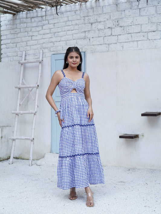 Clara Hand Block Printed Maxi Dress