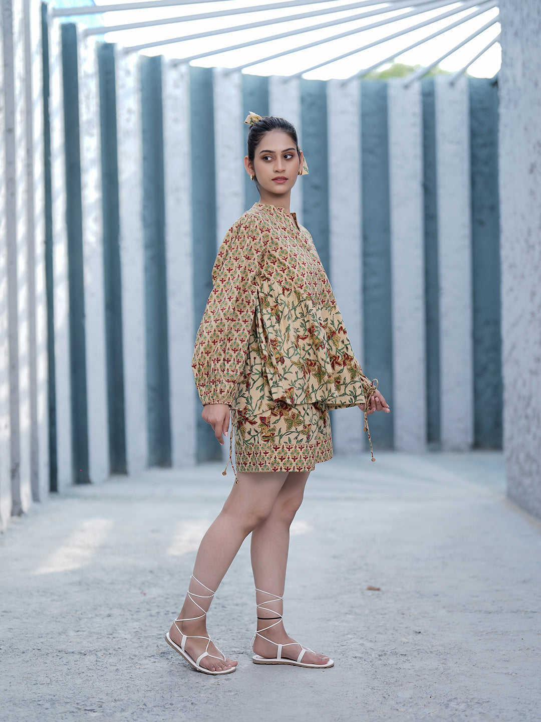 Arianna Hand Block Printed Co-Ord Set