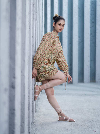 Arianna Hand Block Printed Co-Ord Set