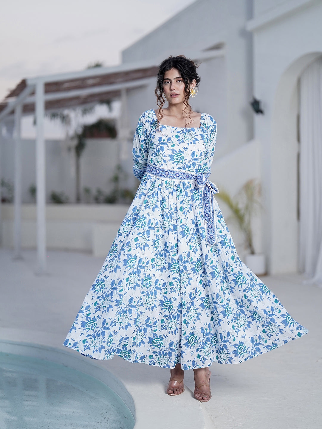 Sofy Hand Block Printed Maxi Dress