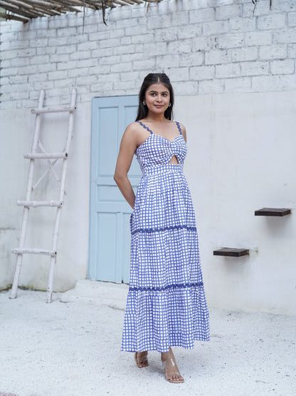 Clara Hand Block Printed Maxi Dress