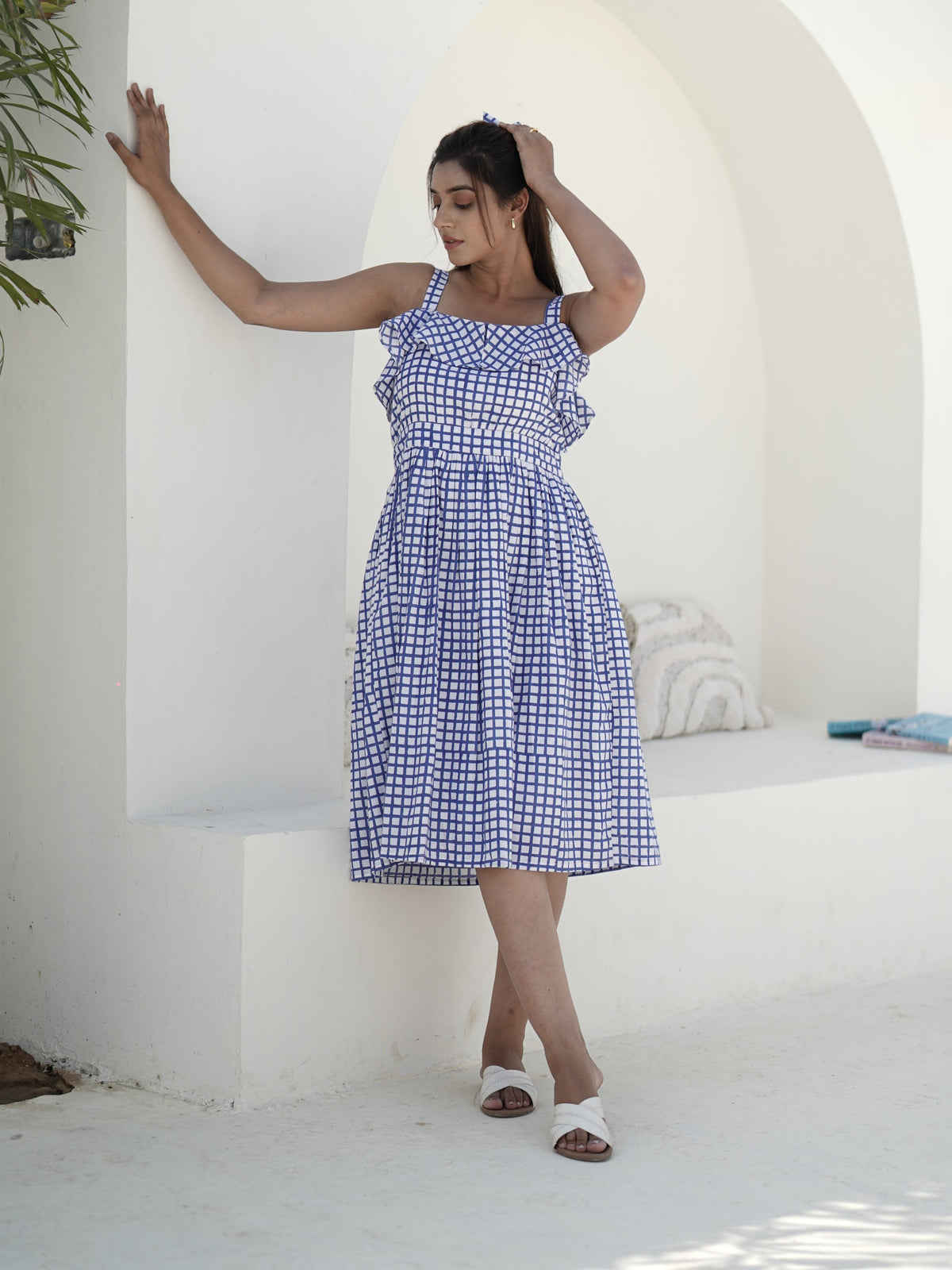 Olivia Hand Block Printed Dress